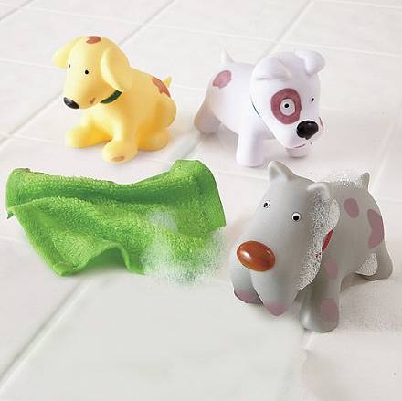 Набор игрушек для ванны - Вымой щенка, меняют цвет, от 6 мес. 